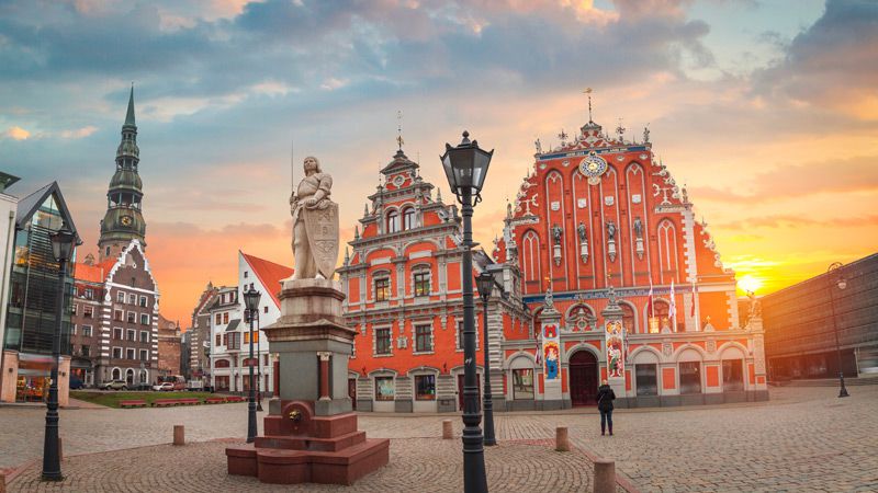 Svarthuvudbrdernas hus i Gamla Riga.
