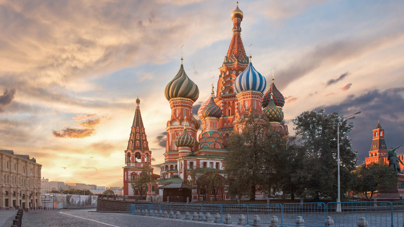 St basil's cathedral klickade under en av resor till ryssland | Jrns Resor