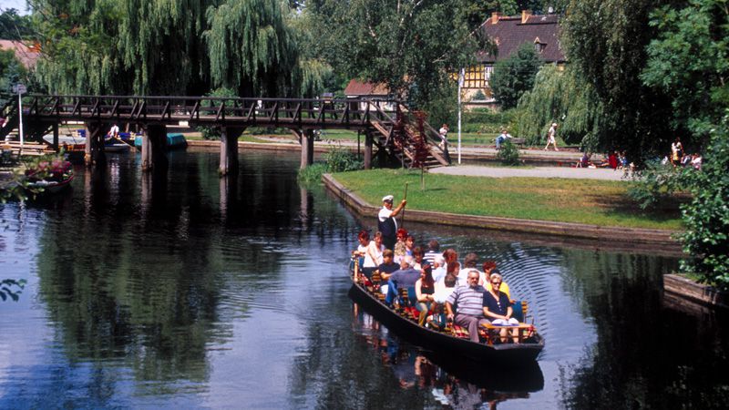 Hamnen i idylliska Lbbenau.